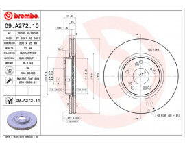 FREN DISKI ON HAVALI 300-5 - HONDA ACCORD 2003 2008 2.0