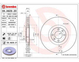 FREN DISKI ON HAVALI 340 MM CITROEN DS4 DS51.6HDI 11- /PEUGEOT 308 1.6 10-