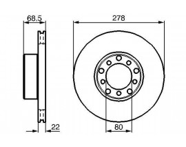 FREN DISKI ON MERCEDES S-CLASS W126 79 85