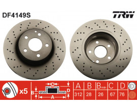 FREN DISKI ON MERCEDES S-CLASS W220 98 05