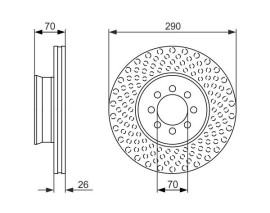 FREN DISKI ON MERCEDES SPRINTER B905 01 06