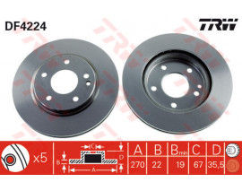 FREN DISKI ON MERCEDES VANEO W414 02 05