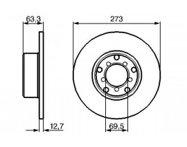FREN DISKI ON MERCEDES W114 W115 W108 W113