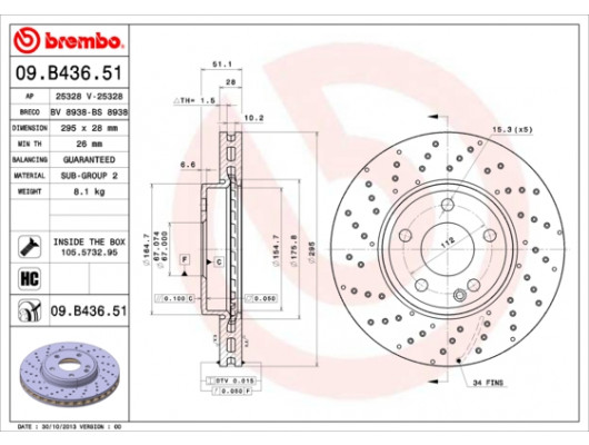 FREN DISKI ON MERCEDES W176 W246 C117 X117 X156