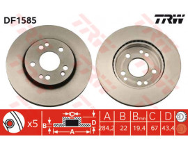 FREN DISKI ON MERCEDES W201 W124 S124 C124 A124 R107
