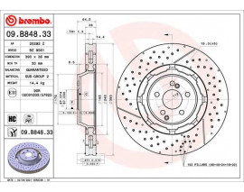 FREN DISKI ON MERCEDES X290 W205 S205 C205 W213 S213 X253 C253 R231