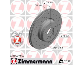 FREN DİSKİ ÖN RANGE III 2002-2012 DELİKLİ 986479475-DF4867S