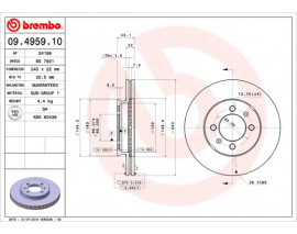 FREN DISKI ON STANDARD MG