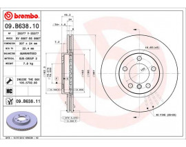 FREN DISKI ON UV Coated MINICOOPER R60-R61-2011-2016