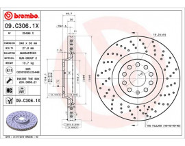 FREN DISKI ON VW GOLF 13-17 PASSAT 11- AUDI A3 13-20 SEAT LEON 13-16 SKODA OCTAVIA 13-17 Xtra