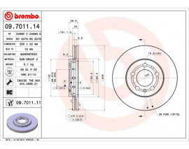 FREN DISKI ON VW GOLF 98-06 POLO 02-20 AUDI A1 11-18 A3 97-03 SEAT IBIZA 02-17 LEON 00-06