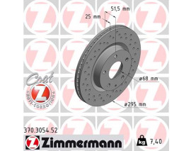 FREN DİSKİ ÖNARKA 3 2013 CX-3 2015 DELİKLİ 0986479D71-DF6731
