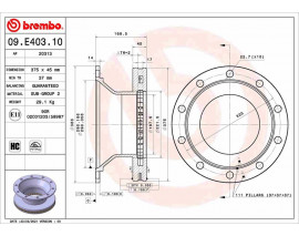 FREN DİSKİ SCHMITZ CARGOBULL AXLE