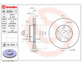 FREN DİSKİ TOYOTA TACOMA PİCKUP N2 09/04-12/15