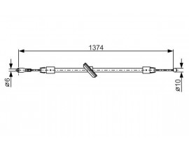 FREN HALATI ON MERCEDES SPRINTER B906 . VW CRAFTER 30-35-50 1374mm