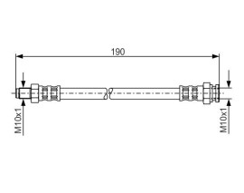 FREN HORTUMU. 190.00 MM