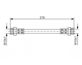 FREN HORTUMU. 216.00 MM 1987476006