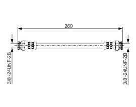 FREN HORTUMU. 260.00 MM