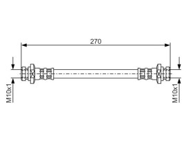 FREN HORTUMU. 270.00 MM