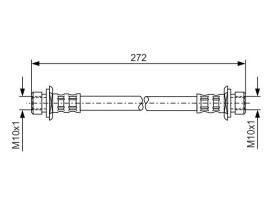 FREN HORTUMU. 272.00 MM