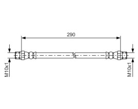 FREN HORTUMU. 290.00 MM