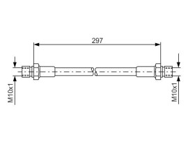 FREN HORTUMU. 297.00 MM