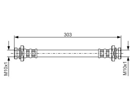 FREN HORTUMU. 303.00 MM