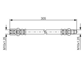 FREN HORTUMU. 305.00 MM