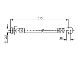 FREN HORTUMU. 310.00 MM