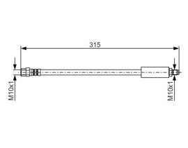 FREN HORTUMU. 315.00 MM