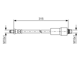 FREN HORTUMU. 315 MM