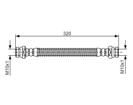 FREN HORTUMU. 320.00 MM