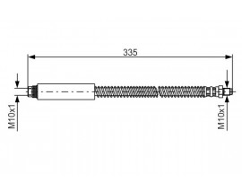 FREN HORTUMU. 335.00 MM 1987476746