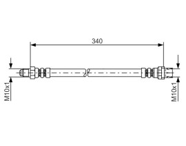 FREN HORTUMU. 340.00 MM
