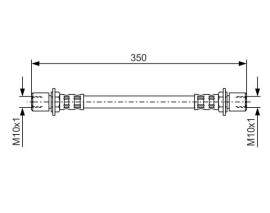 FREN HORTUMU. 350.00 MM