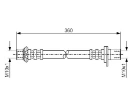 FREN HORTUMU. 360.00 MM