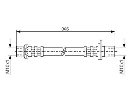 FREN HORTUMU. 365.00 MM