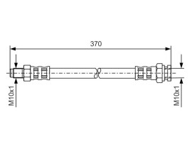FREN HORTUMU. 370.00 MM