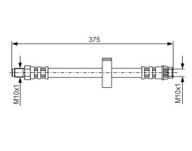 FREN HORTUMU. 375.00 MM