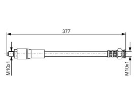 FREN HORTUMU. 377.00 MM
