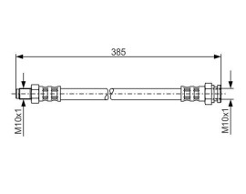FREN HORTUMU. 385.00 MM