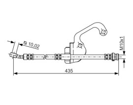 FREN HORTUMU. 435.00 MM