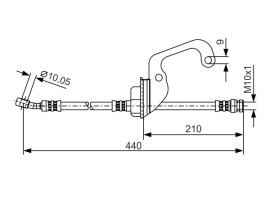 FREN HORTUMU. 440.00 MM