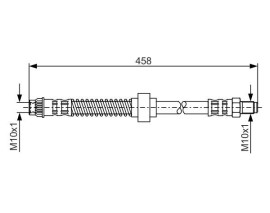 FREN HORTUMU. 458.00 MM