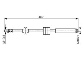 FREN HORTUMU. 467.00 MM