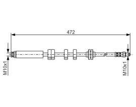 FREN HORTUMU. 472.00 MM