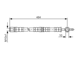 FREN HORTUMU. 484.00 MM