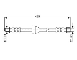 FREN HORTUMU. 485.00 MM