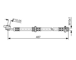 FREN HORTUMU. 487.00 MM