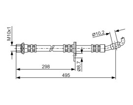 FREN HORTUMU. 495.00 MM
